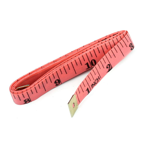 60" 1.5M Pink Retractable BMI Tape Measure Body Ruler Sewing Cloth Tailor 